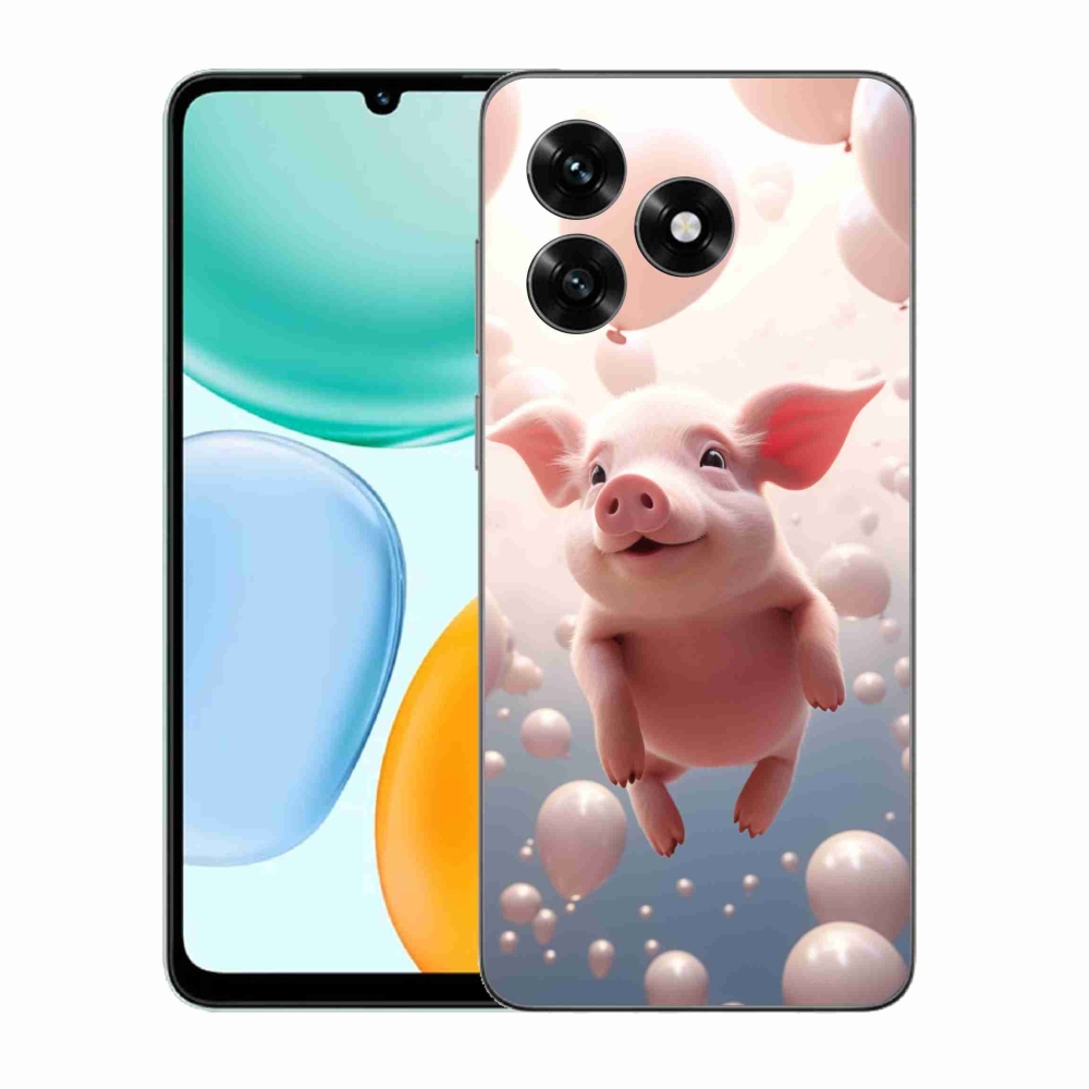 Gelový kryt mmCase na Honor X5c Plus - prasátko s balónky