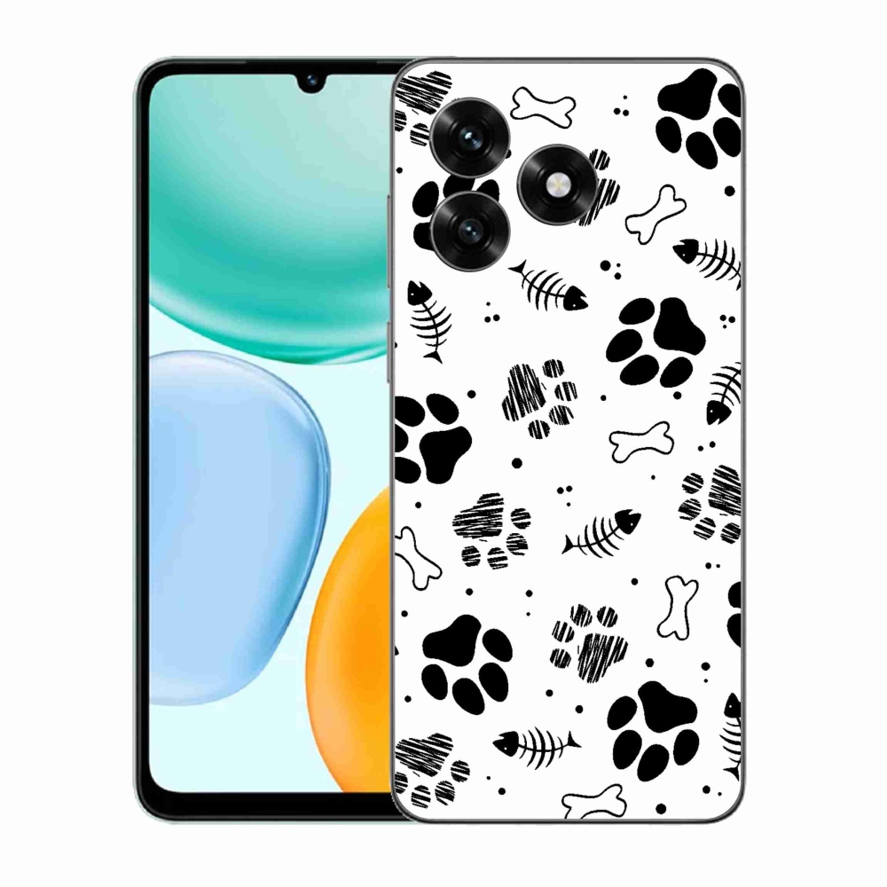 Gelový kryt mmCase na Honor X5c Plus - psí tlapky 1