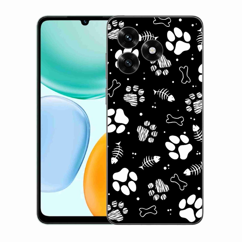 Gelový kryt mmCase na Honor X5c Plus - psí tlapky