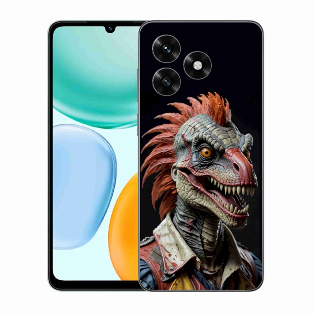 Gelový kryt mmCase na Honor X5c Plus - punk dinosaurus