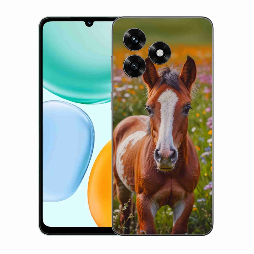 Gelový kryt mmCase na Honor X5c Plus - roztomilé hříbě