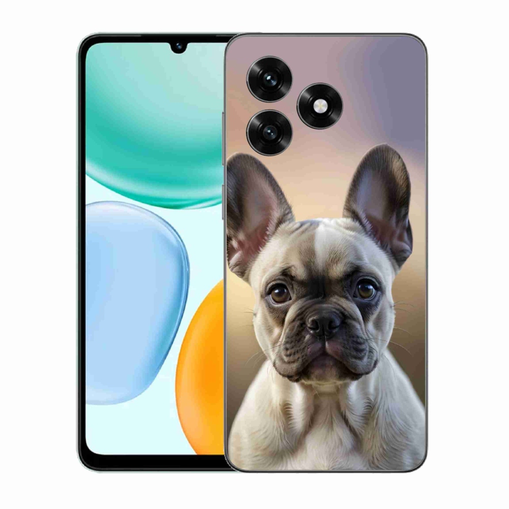 Gelový kryt mmCase na Honor X5c Plus - roztomilý francouzský buldoček