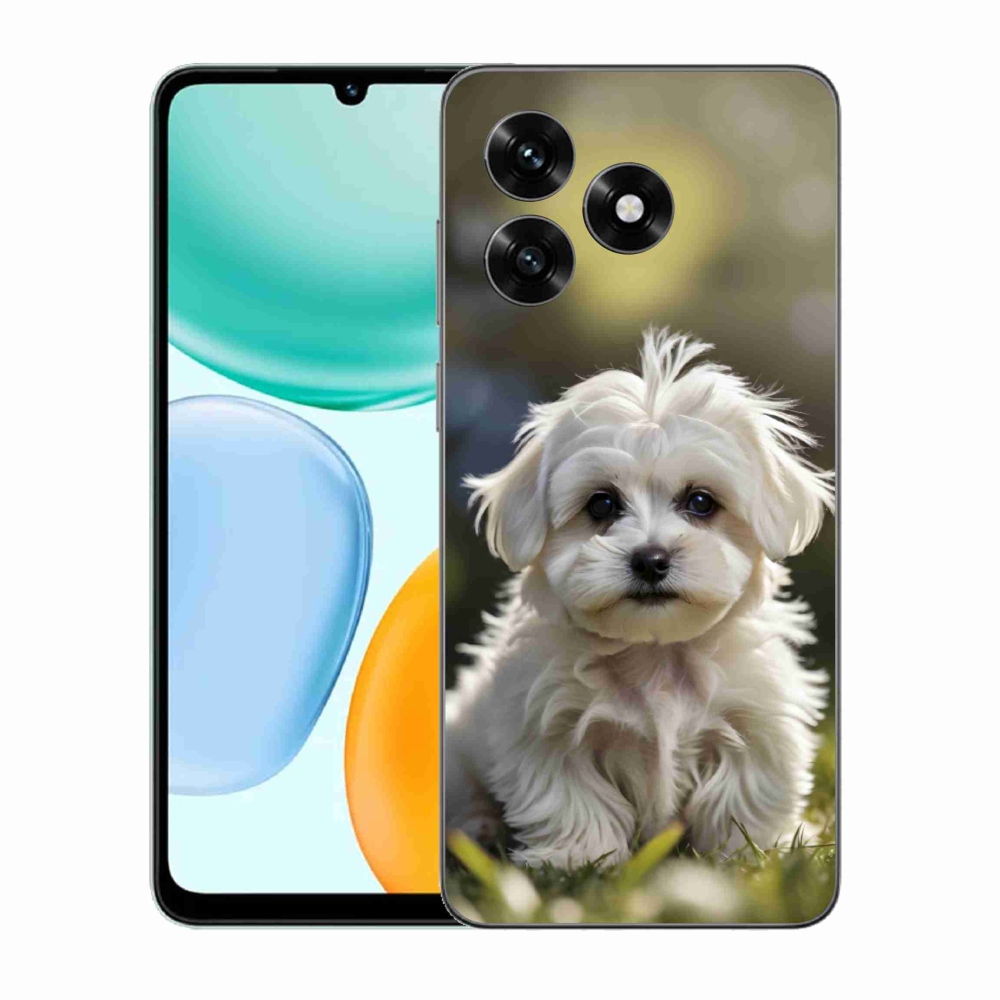 Gelový kryt mmCase na Honor X5c Plus - roztomilý maltézský psík