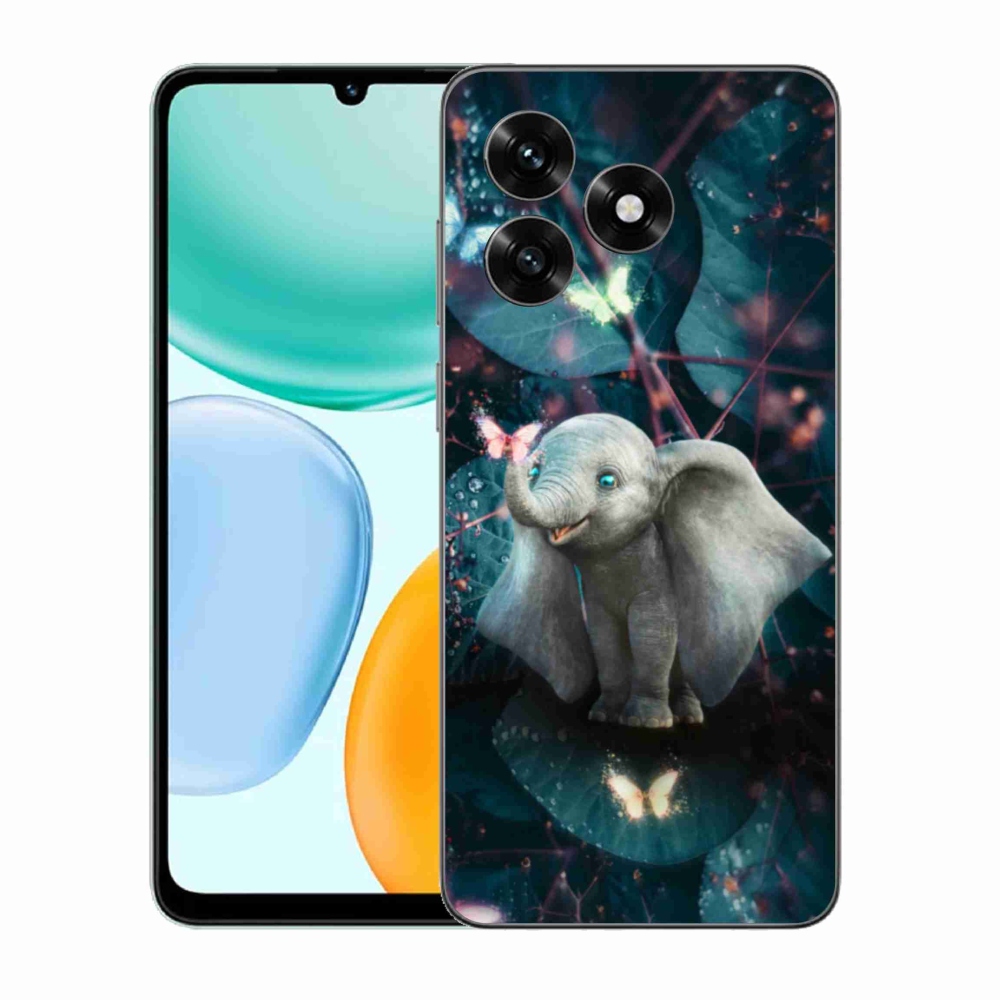 Gelový kryt mmCase na Honor X5c Plus - roztomilý slon