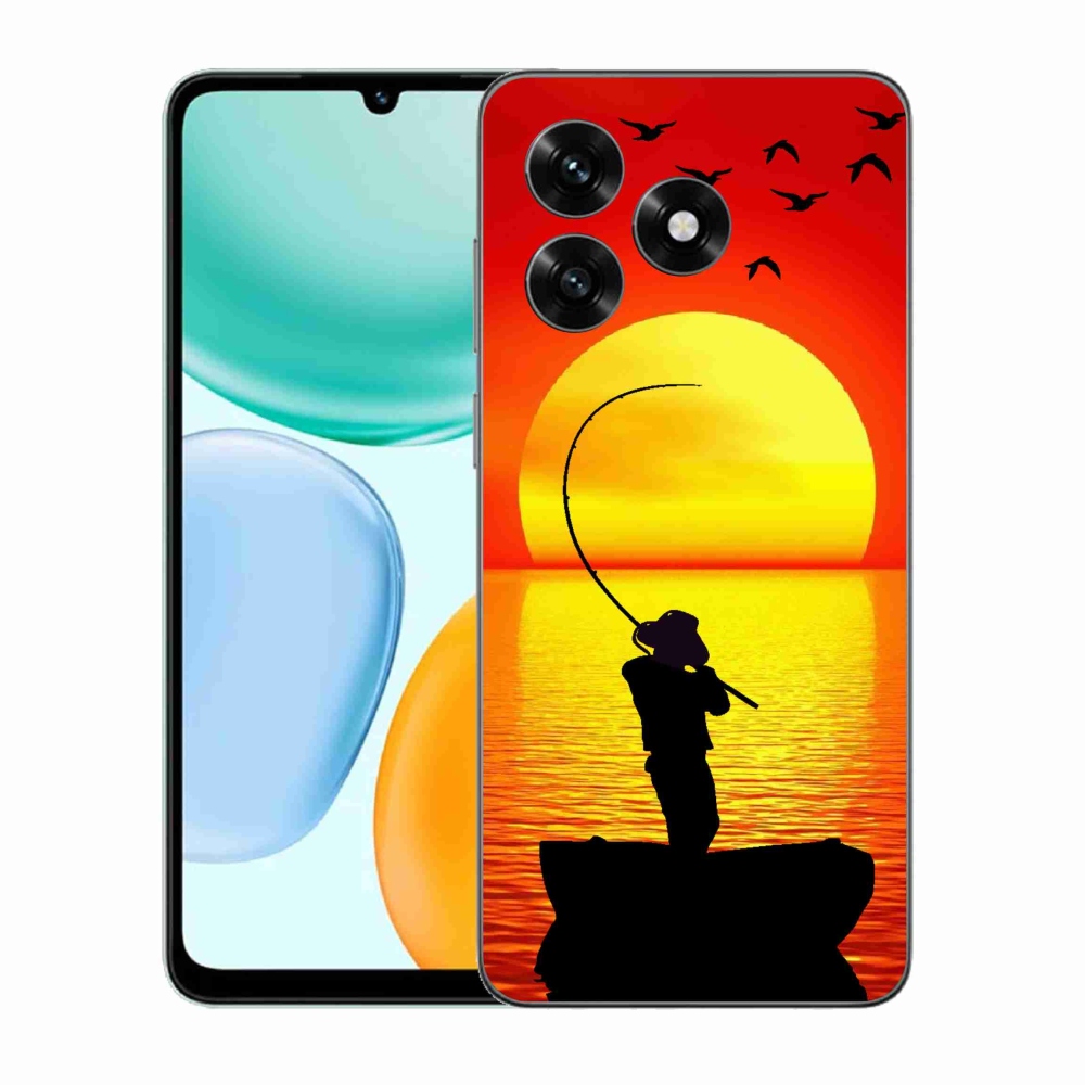 Gelový kryt mmCase na Honor X5c Plus - rybaření