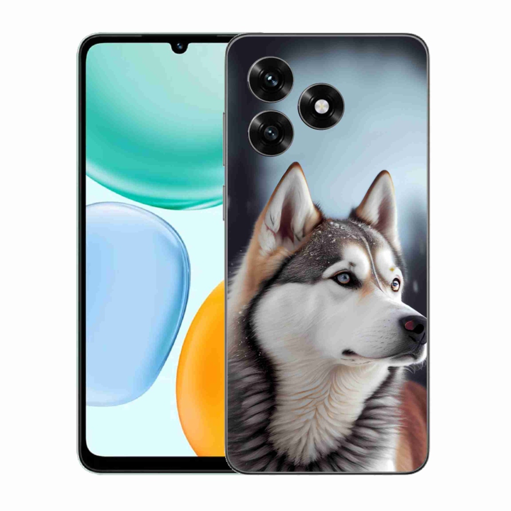 Gelový kryt mmCase na Honor X5c Plus - sibiřský husky