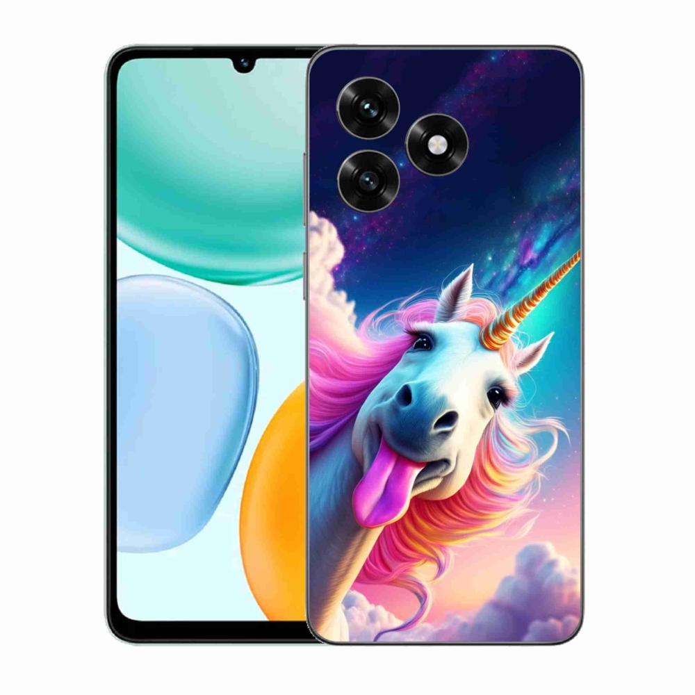 Gelový kryt mmCase na Honor X5c Plus - šílený jednorožec