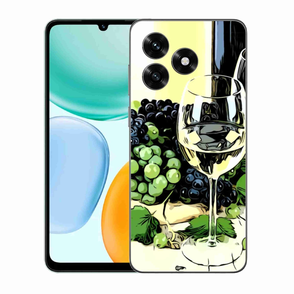 Gelový kryt mmCase na Honor X5c Plus - sklenka vína