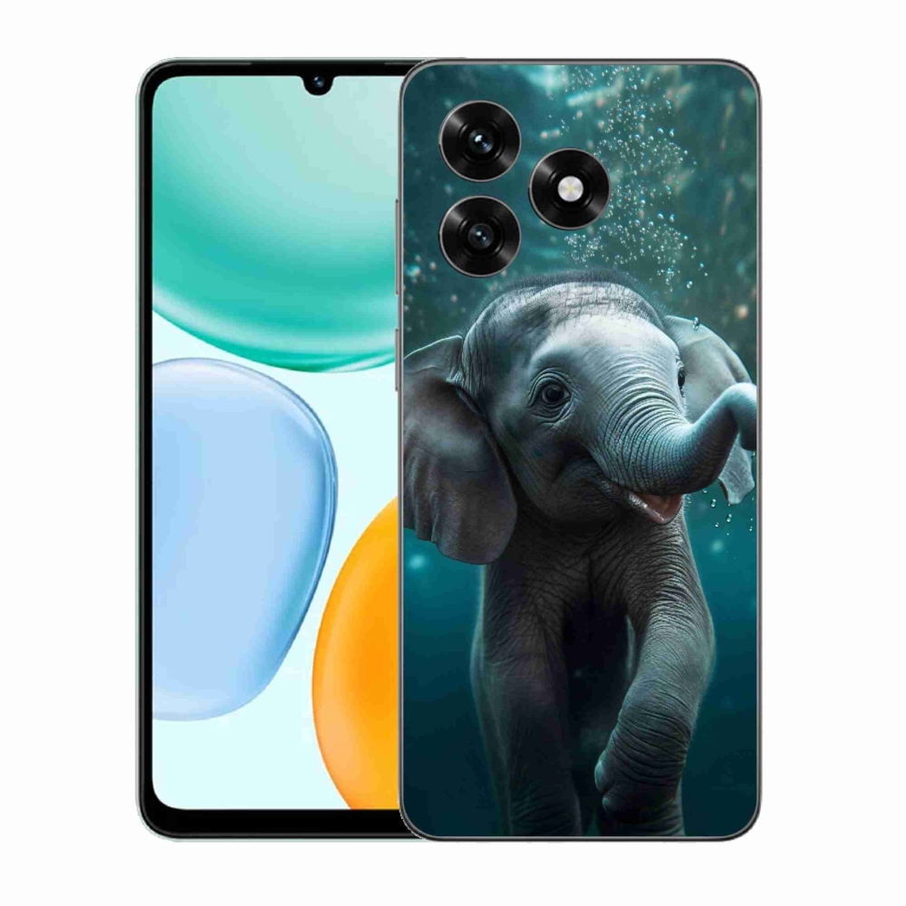 Gelový kryt mmCase na Honor X5c Plus - slůně pod vodou