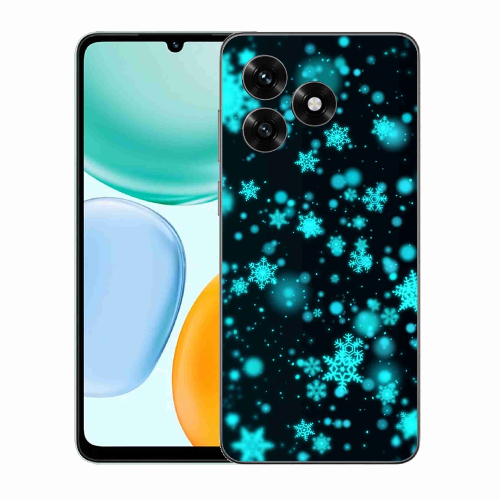 Gelový kryt mmCase na Honor X5c Plus - sněhové vločky 1