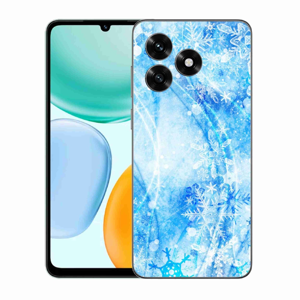 Gelový kryt mmCase na Honor X5c Plus - sněhové vločky