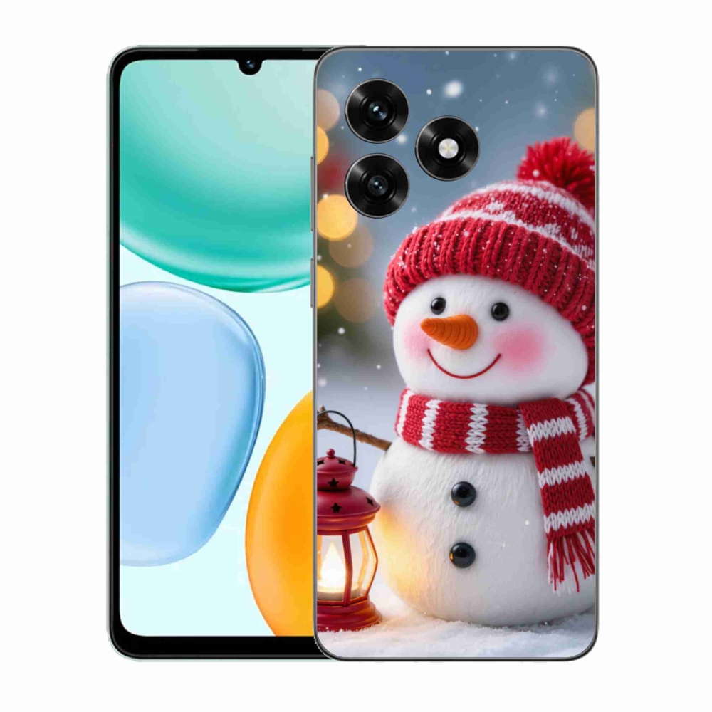 Gelový kryt mmCase na Honor X5c Plus - sněhulák 2