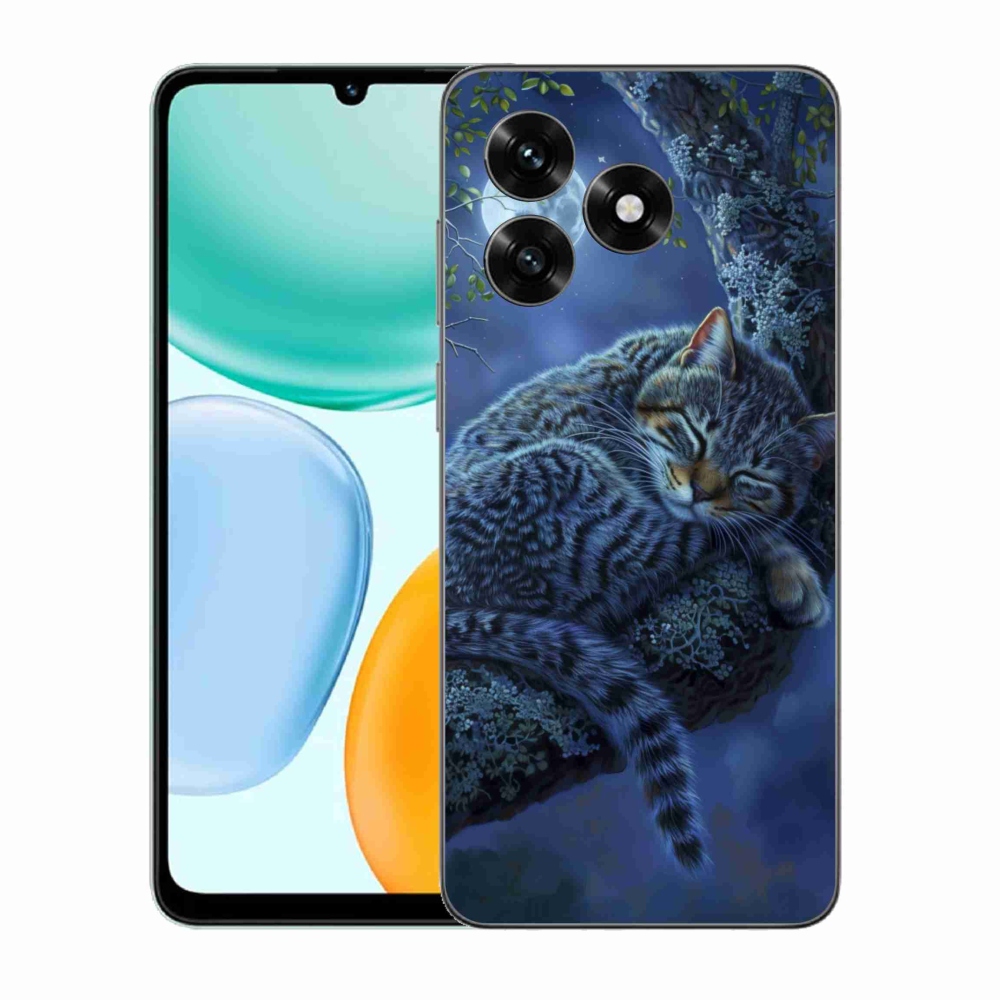 Gelový kryt mmCase na Honor X5c Plus - spící kočka