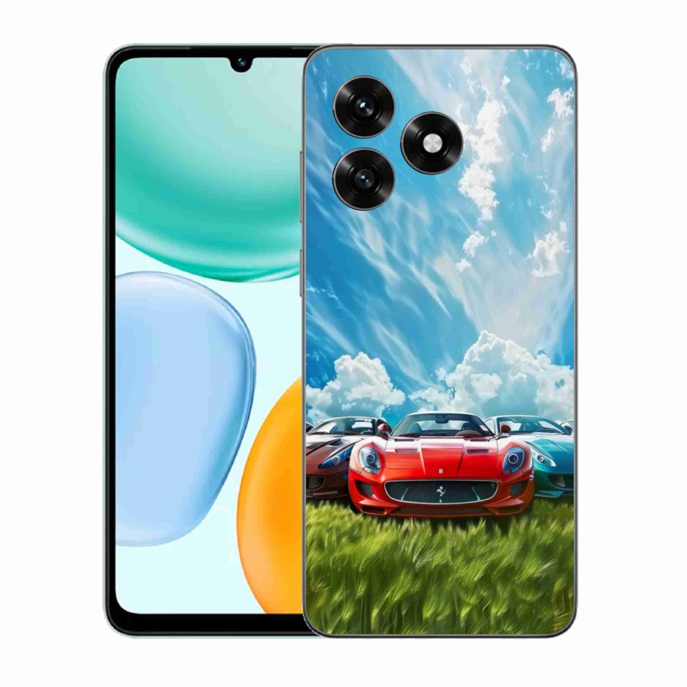 Gelový kryt mmCase na Honor X5c Plus - sportovní vozy