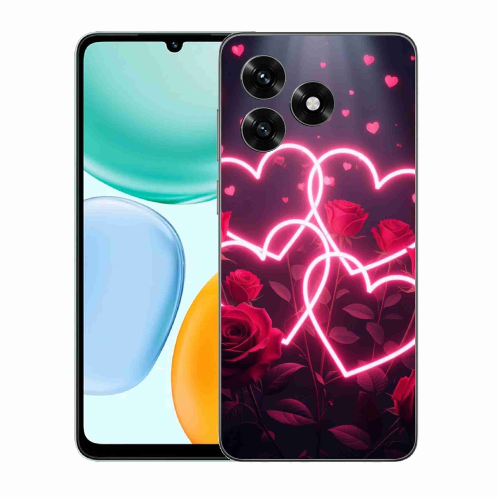 Gelový kryt mmCase na Honor X5c Plus - srdce lásky