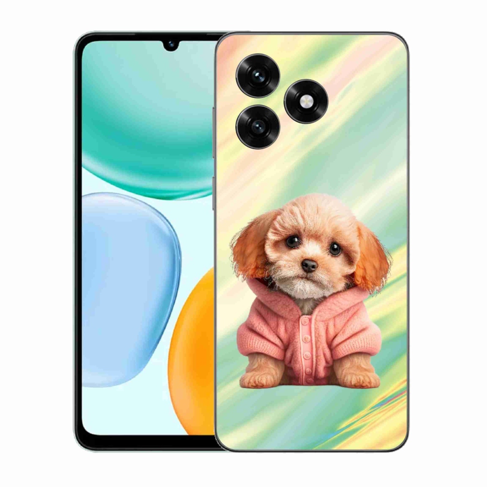 Gelový kryt mmCase na Honor X5c Plus - štěně ve svetru