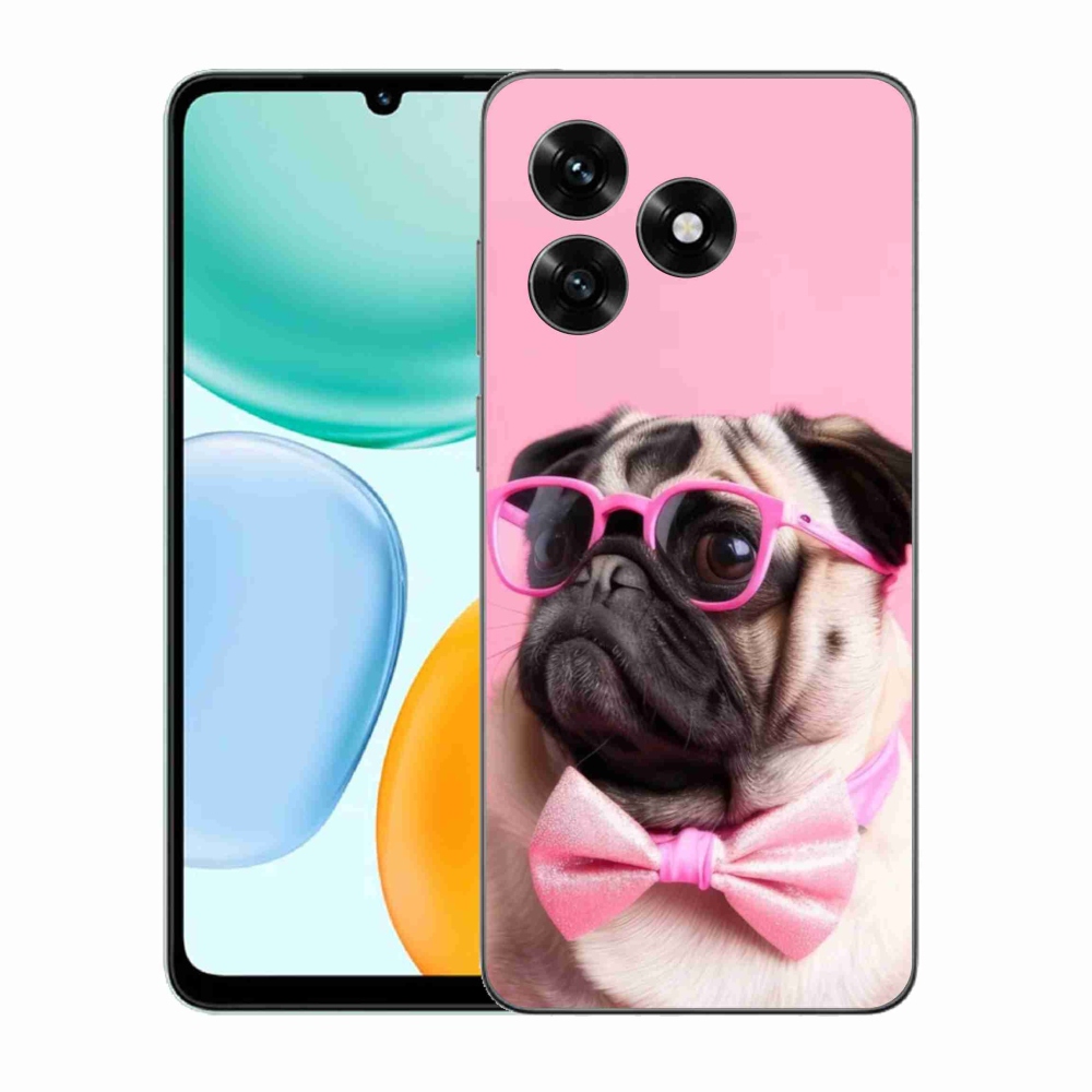 Gelový kryt mmCase na Honor X5c Plus - stylový mops