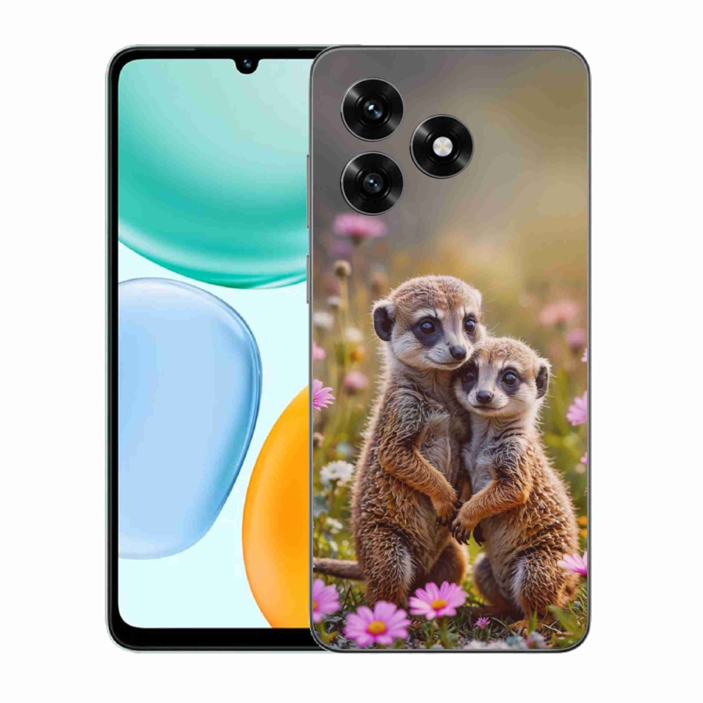 Gelový kryt mmCase na Honor X5c Plus - surikatí duo