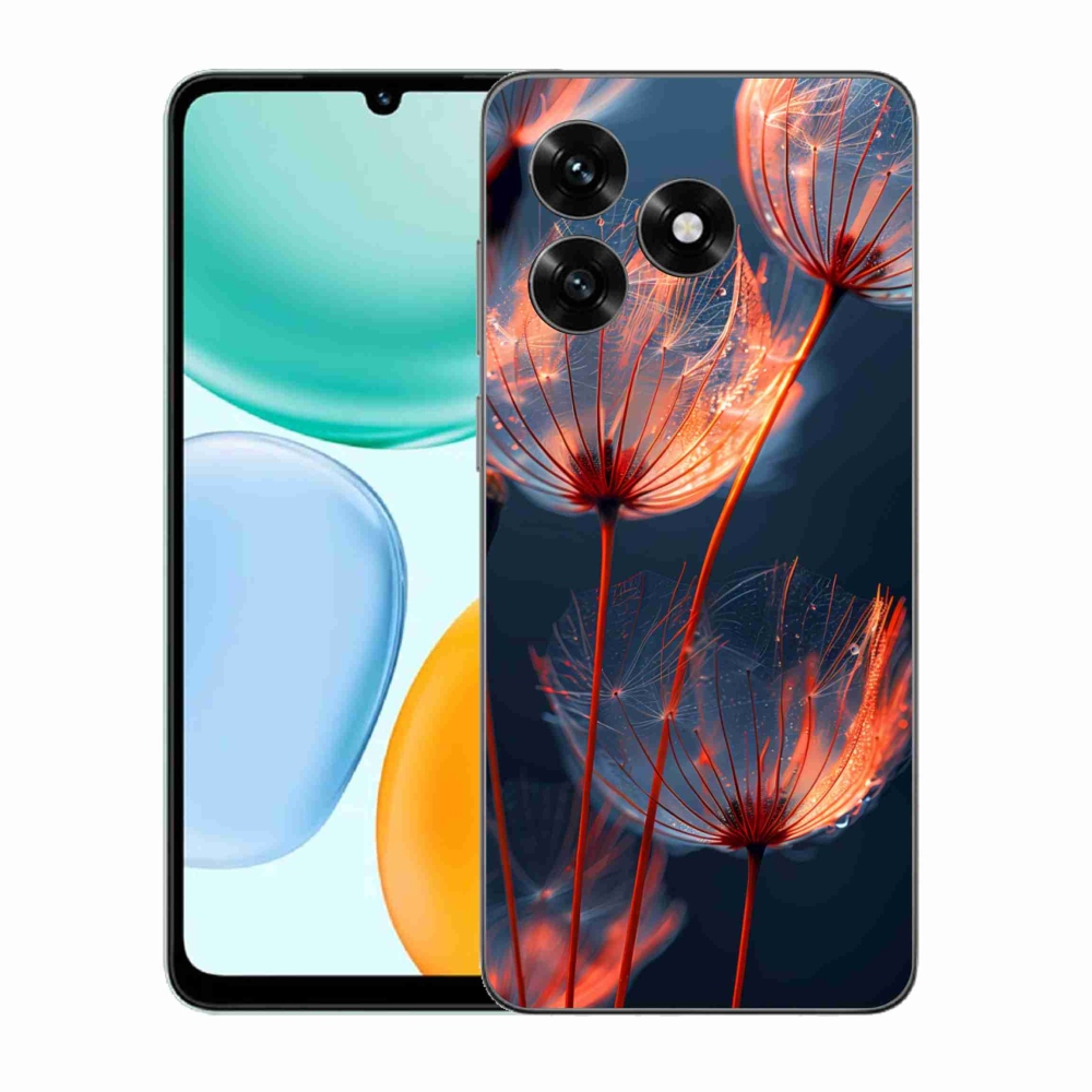 Gelový kryt mmCase na Honor X5c Plus - světélkující chmýří