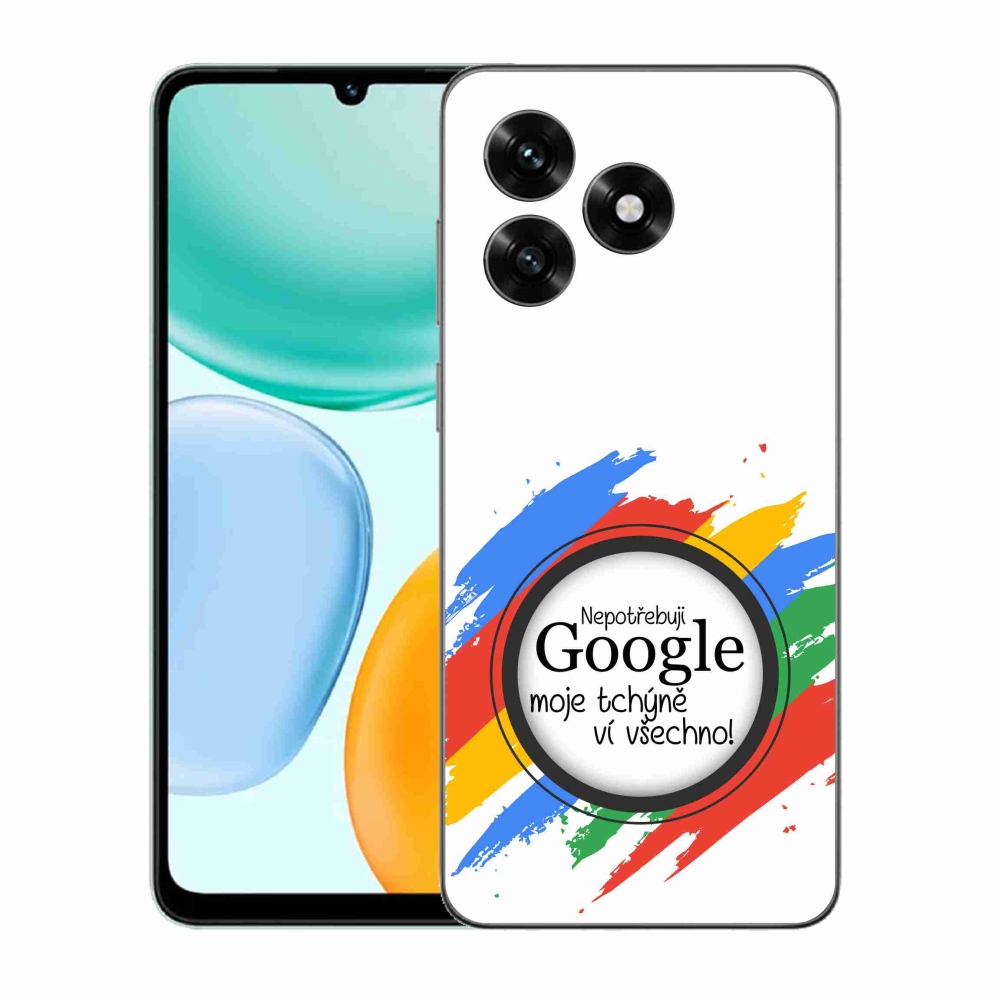 Gelový kryt mmCase na Honor X5c Plus - tchýně ví všechno bílé pozadí