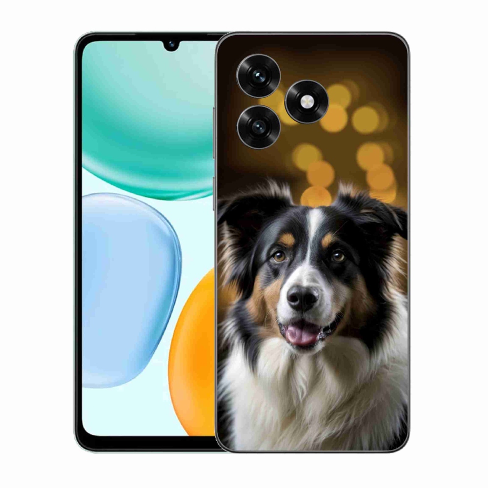 Gelový kryt mmCase na Honor X5c Plus - usměvavý australský ovčák
