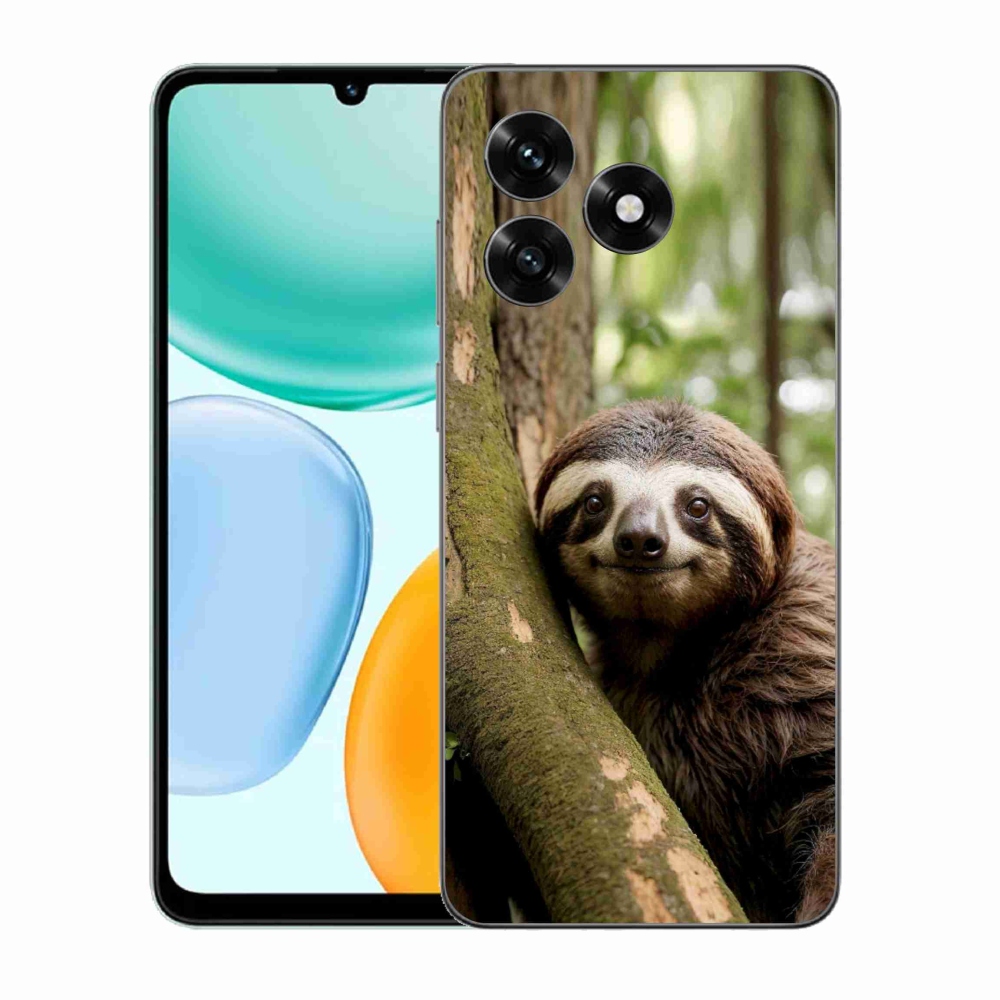 Gelový kryt mmCase na Honor X5c Plus - usměvavý lenochod