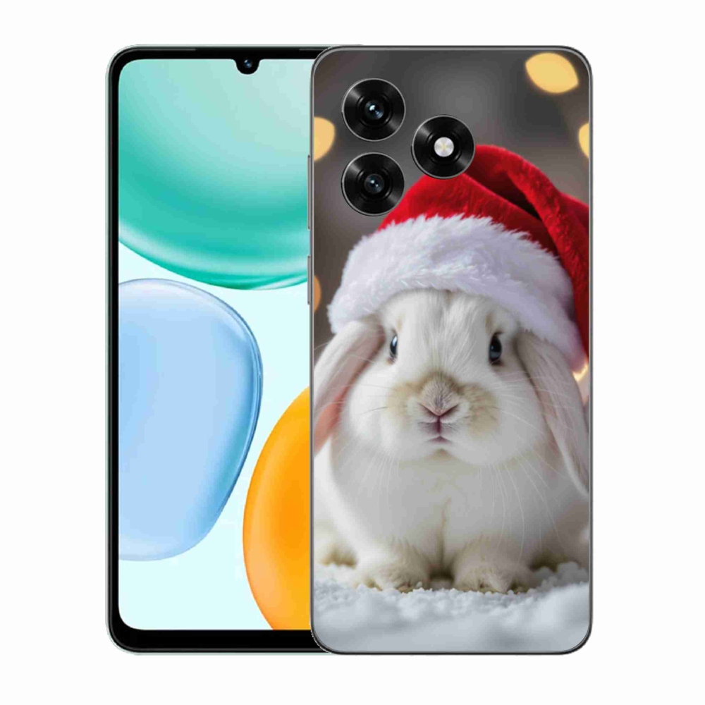 Gelový kryt mmCase na Honor X5c Plus - vánoční králík