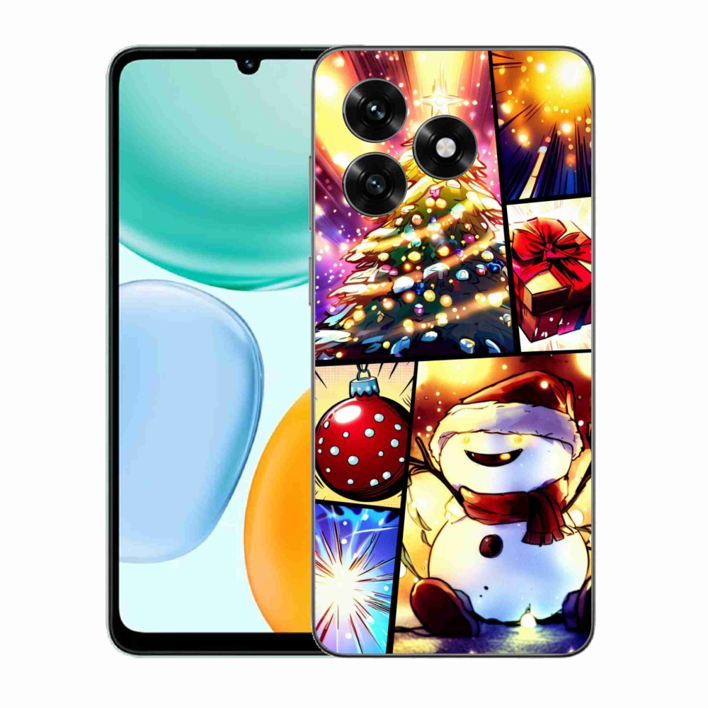 Gelový kryt mmCase na Honor X5c Plus - vánoční motivy 1