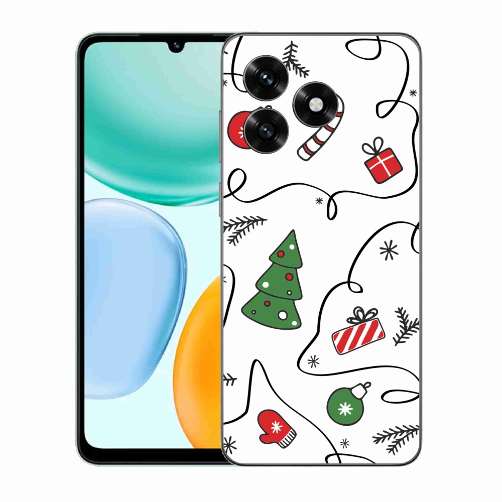 Gelový kryt mmCase na Honor X5c Plus - vánoční motivy