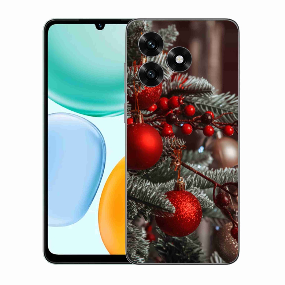 Gelový kryt mmCase na Honor X5c Plus - vánoční ozdoby 2