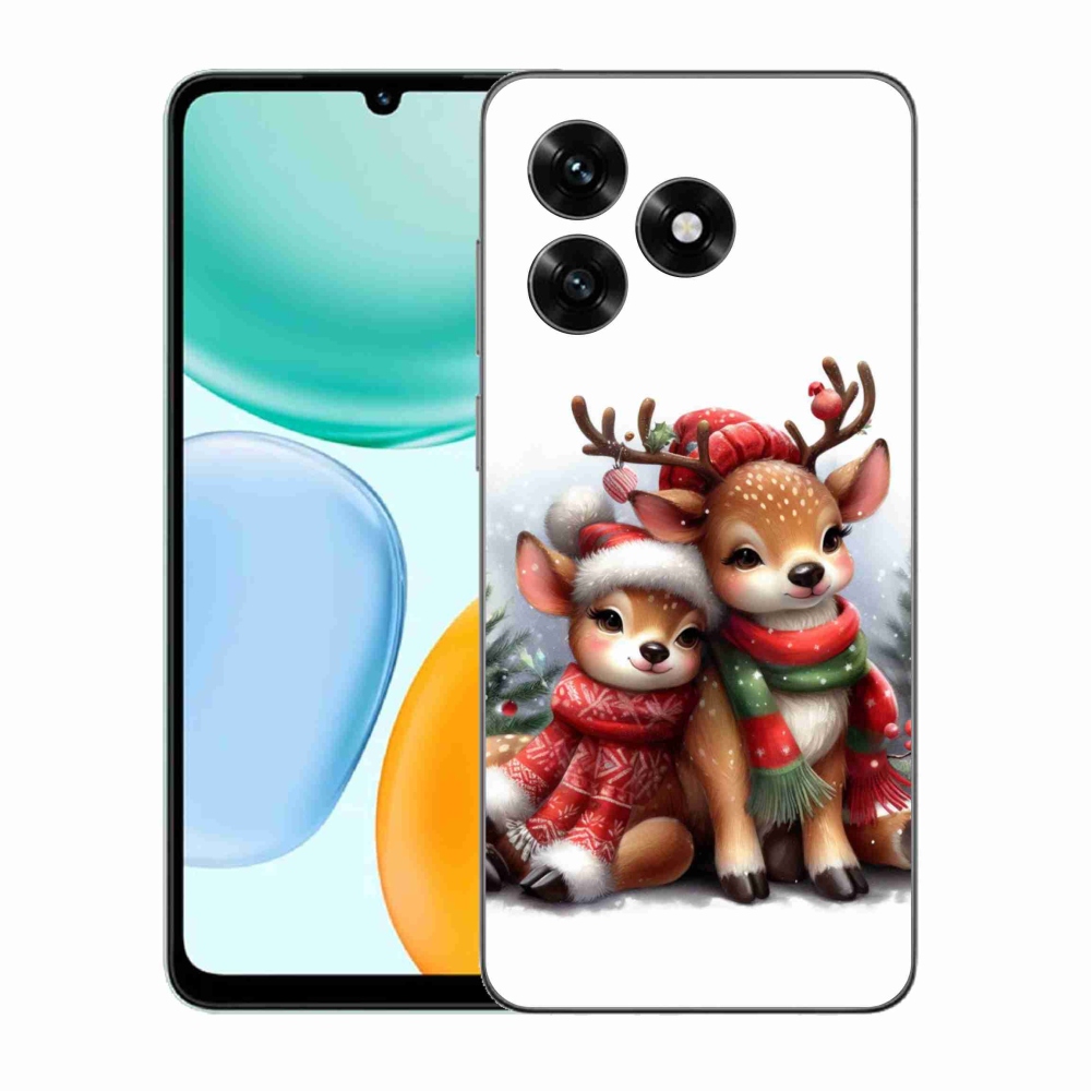 Gelový kryt mmCase na Honor X5c Plus - vánoční sobi