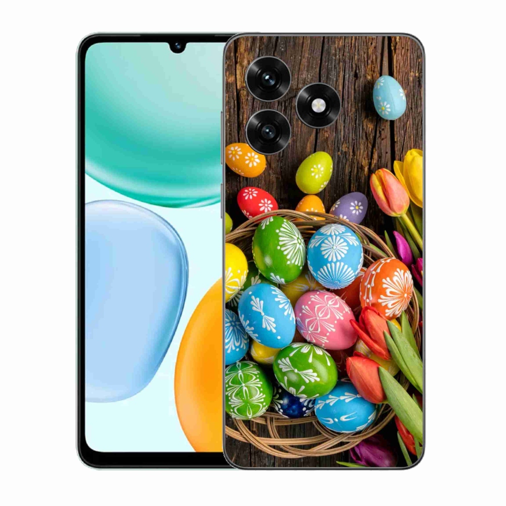 Gelový kryt mmCase na Honor X5c Plus - velikonoční vajíčka