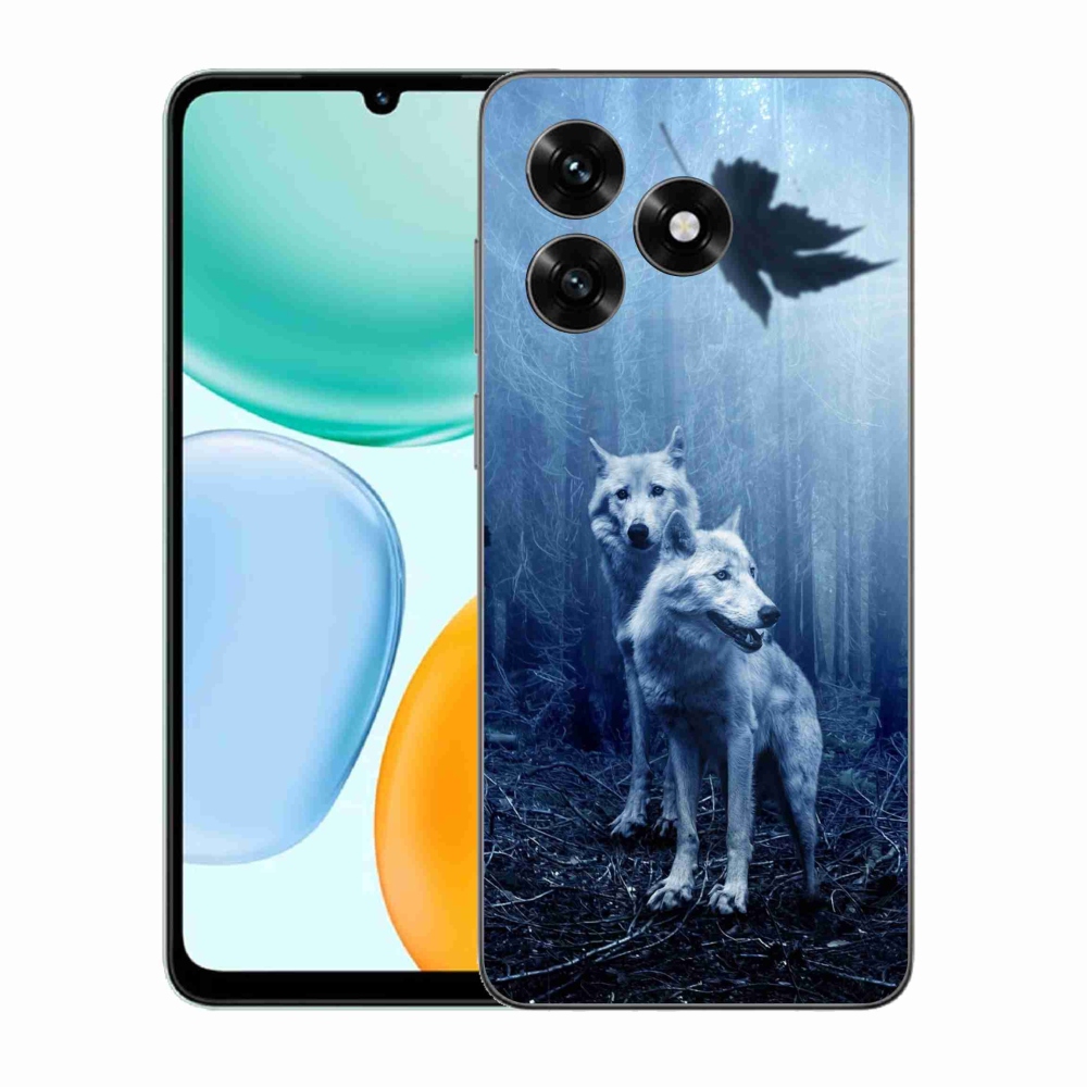 Gelový kryt mmCase na Honor X5c Plus - vlci v lese