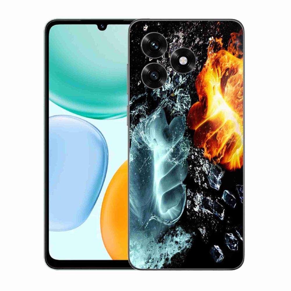 Gelový kryt mmCase na Honor X5c Plus - voda a oheň