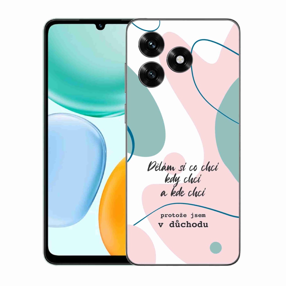 Gelový kryt mmCase na Honor X5c Plus - vtipný text 10 bílé pozadí