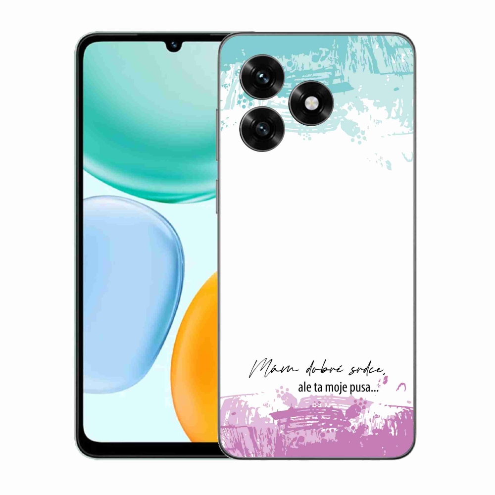 Gelový kryt mmCase na Honor X5c Plus - vtipný text 3 bílé pozadí