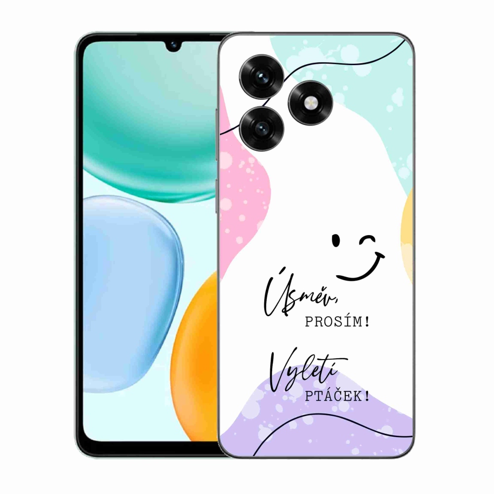 Gelový kryt mmCase na Honor X5c Plus - vtipný text 4 bílé pozadí