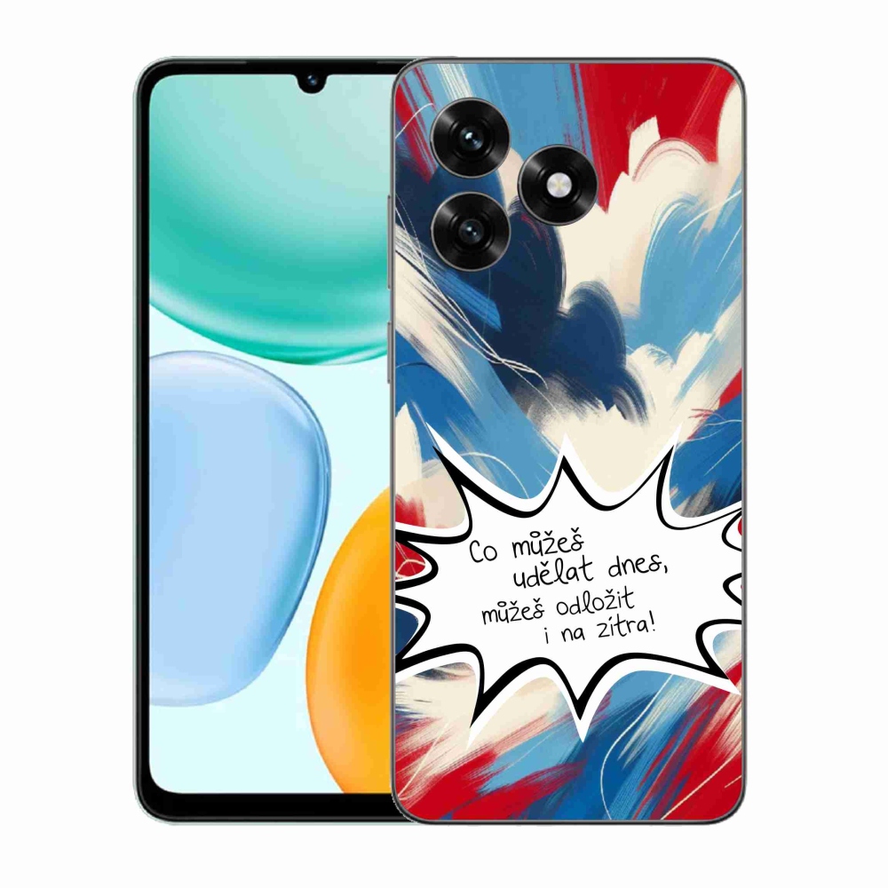 Gelový kryt mmCase na Honor X5c Plus - vtipný text 9 bílé pozadí