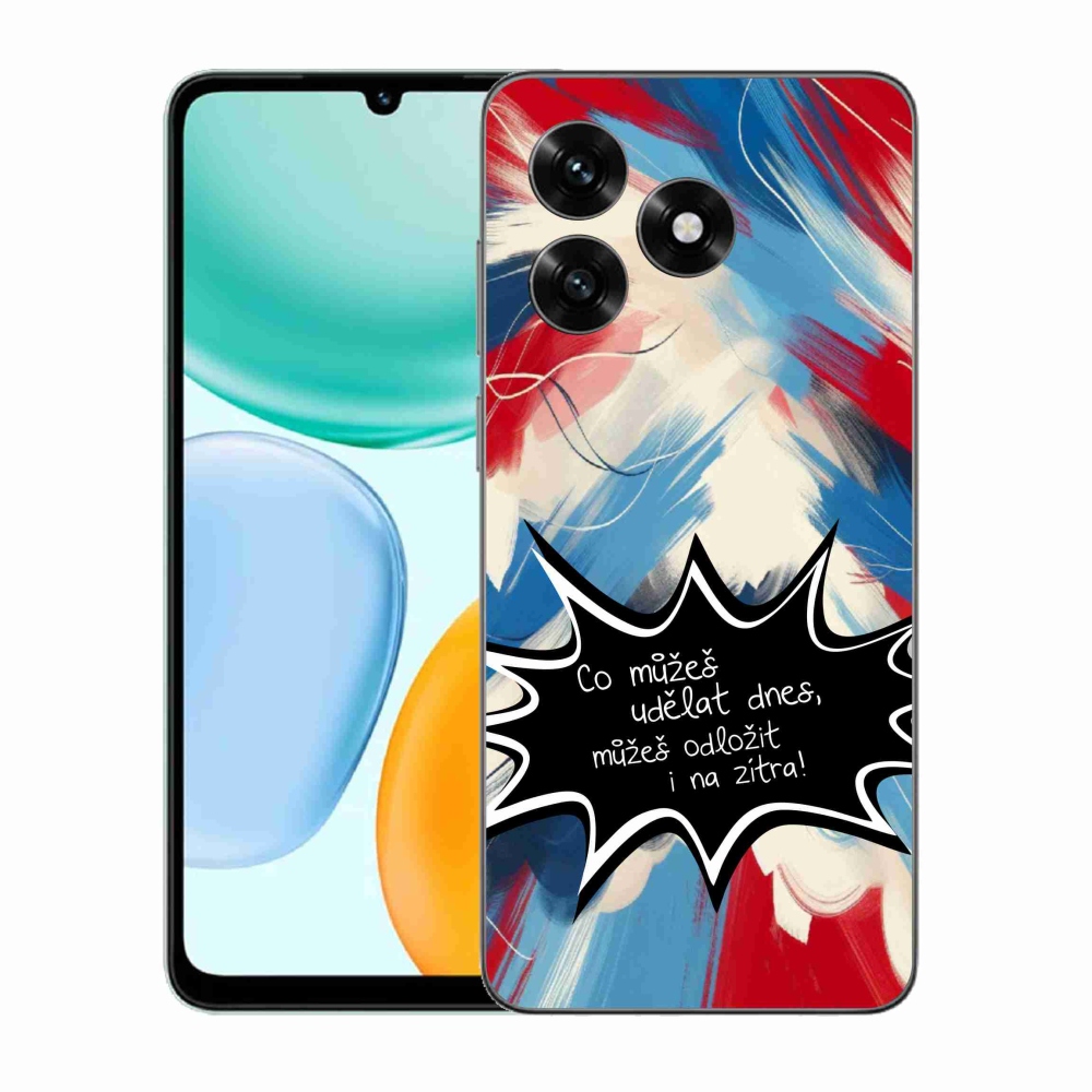 Gelový kryt mmCase na Honor X5c Plus - vtipný text 9 černé pozadí