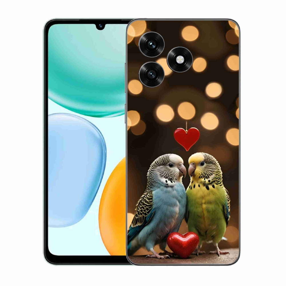 Gelový kryt mmCase na Honor X5c Plus - zamilovaní papoušci