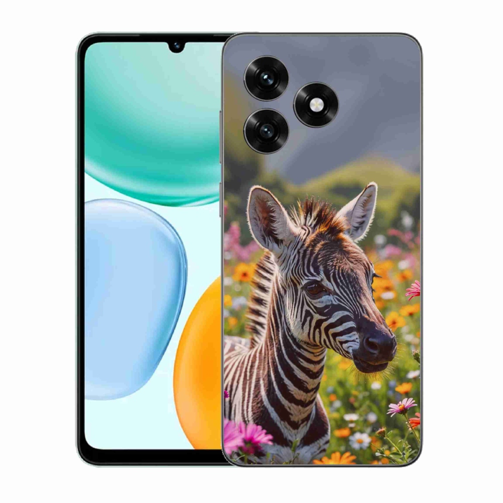 Gelový kryt mmCase na Honor X5c Plus - zebra na louce