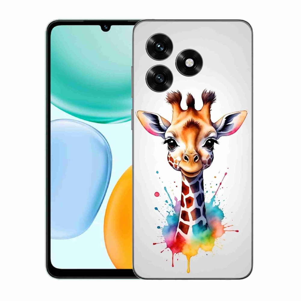 Gelový kryt mmCase na Honor X5c Plus - žirafa 1