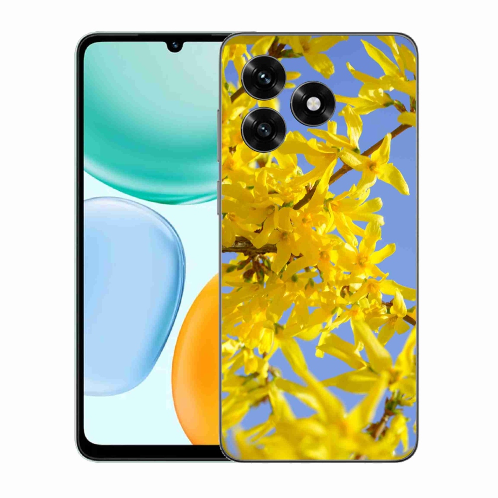 Gelový kryt mmCase na Honor X5c Plus - žluté květy