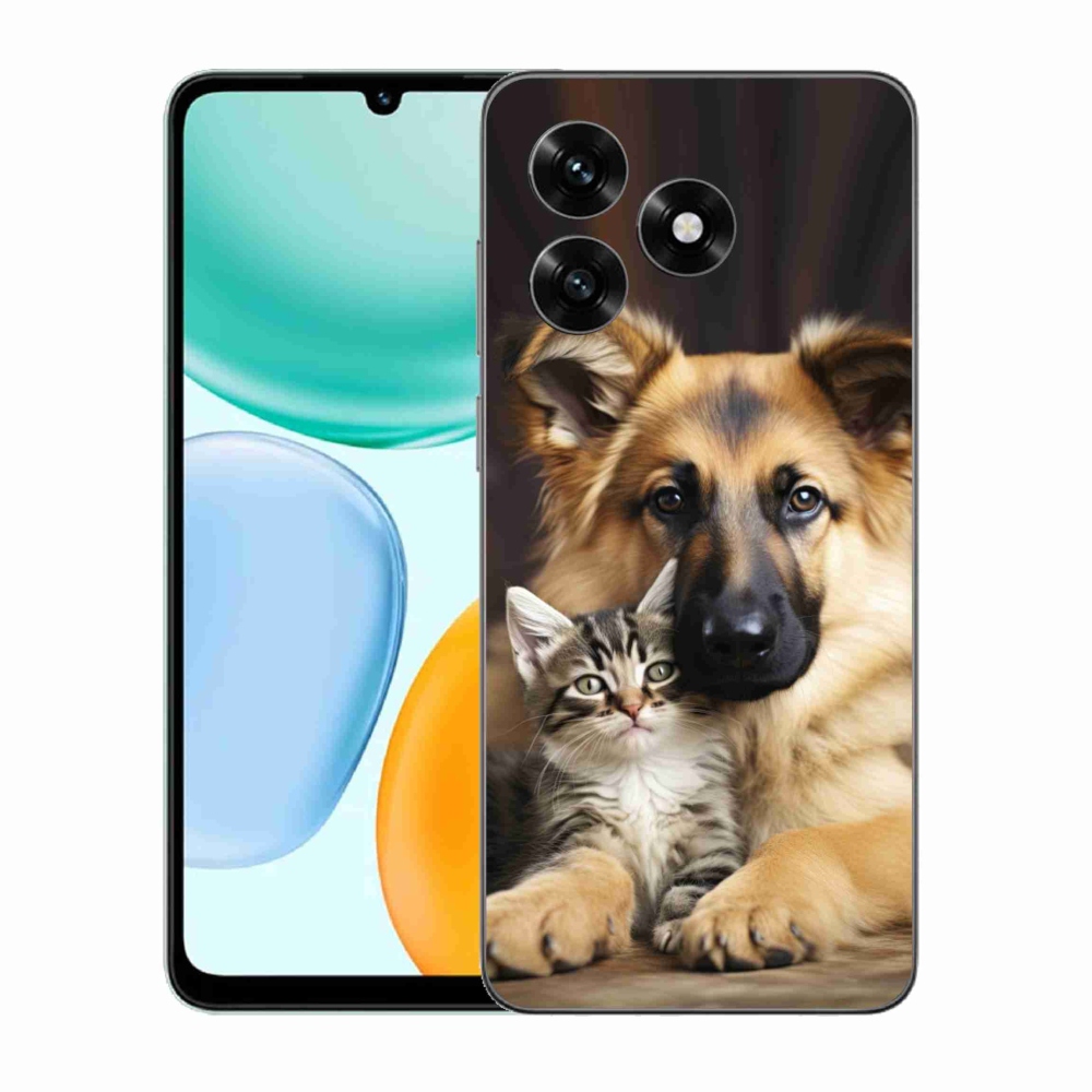 Gelový kryt mmCase na Honor X5c Plus - zvířecí přátelství