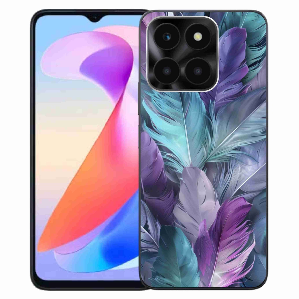 Gelový kryt mmCase na Honor X6a - barevné peří 2
