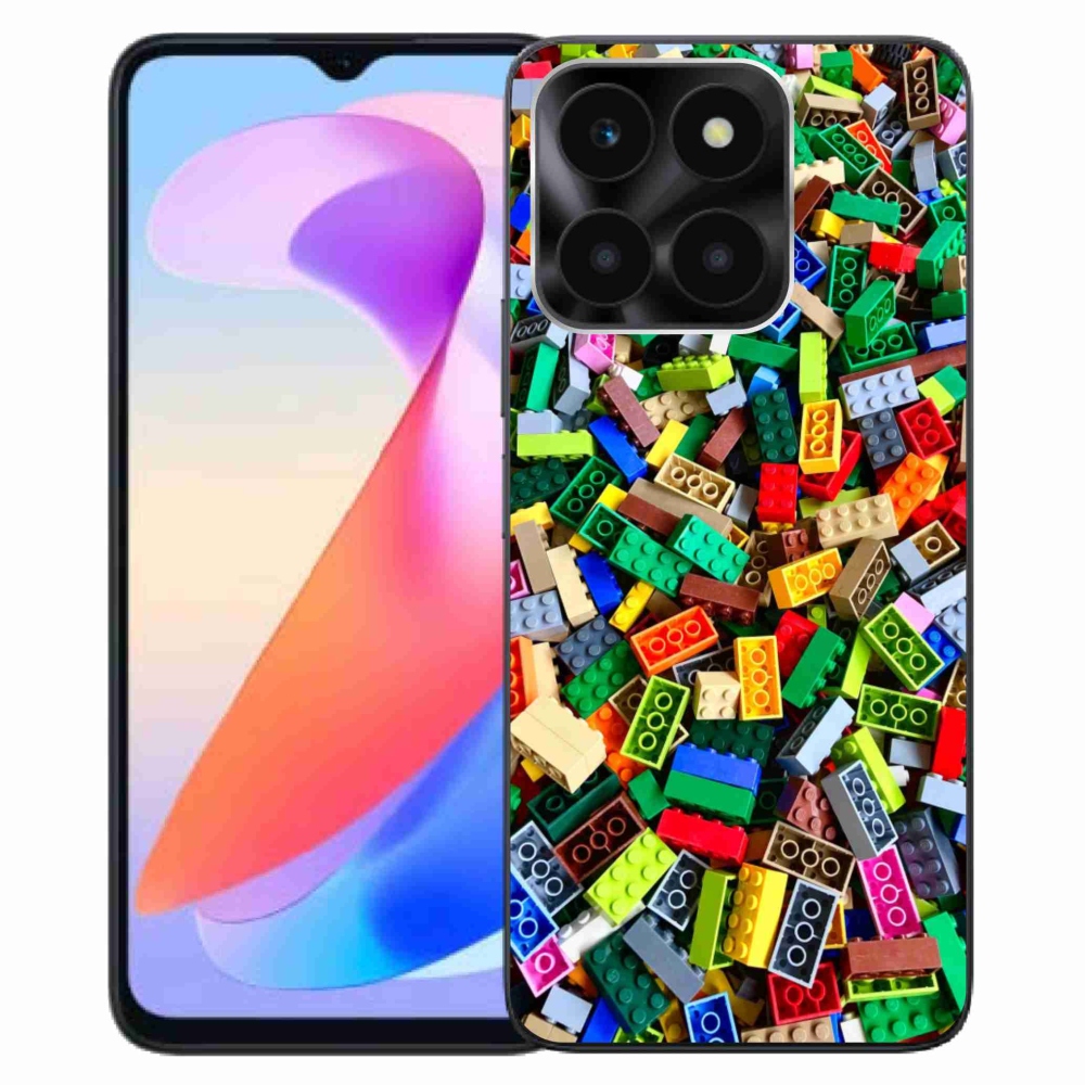 Gelový kryt mmCase na Honor X6a - barevné stavební kostky