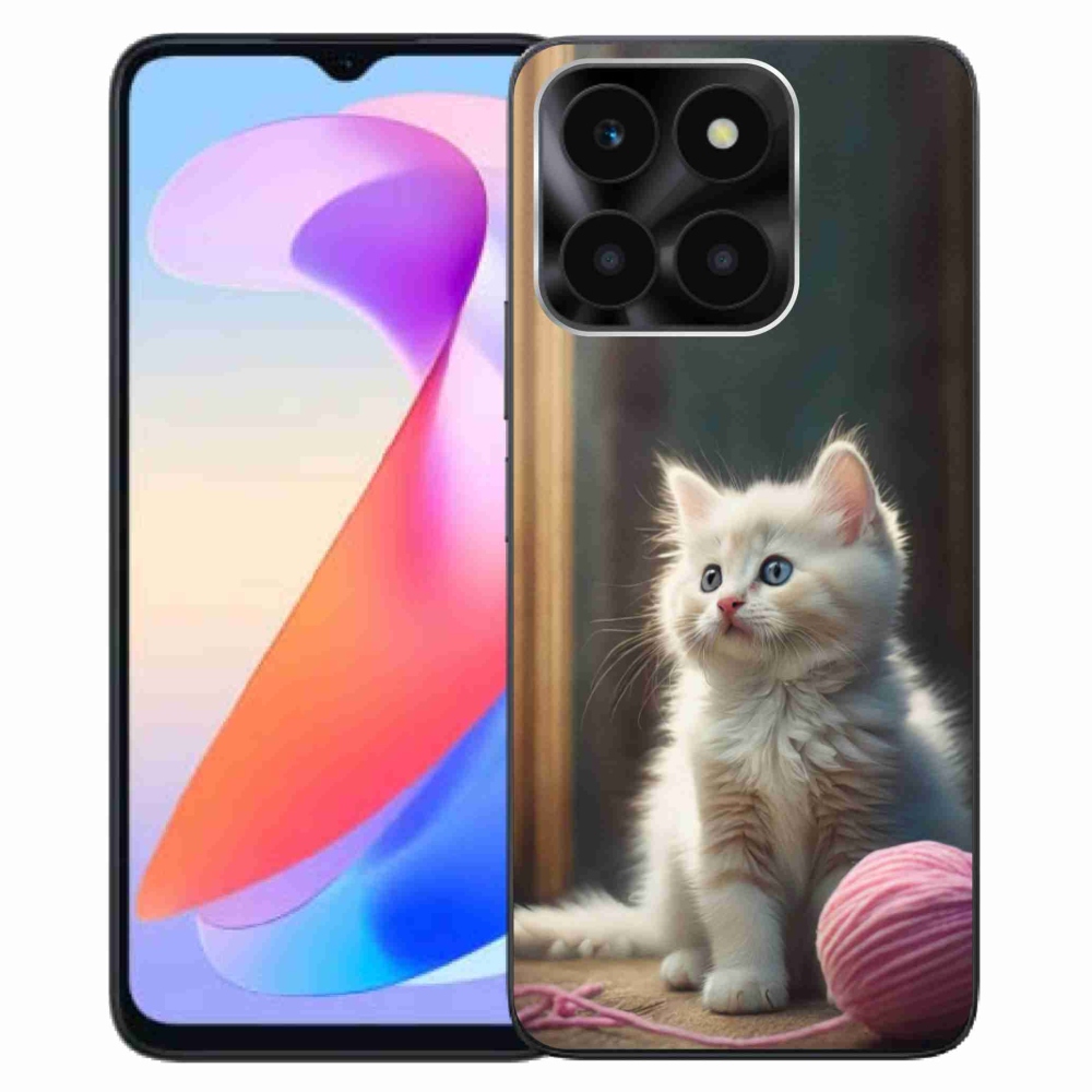 Gelový kryt mmCase na Honor X6a - bílé kotě 2