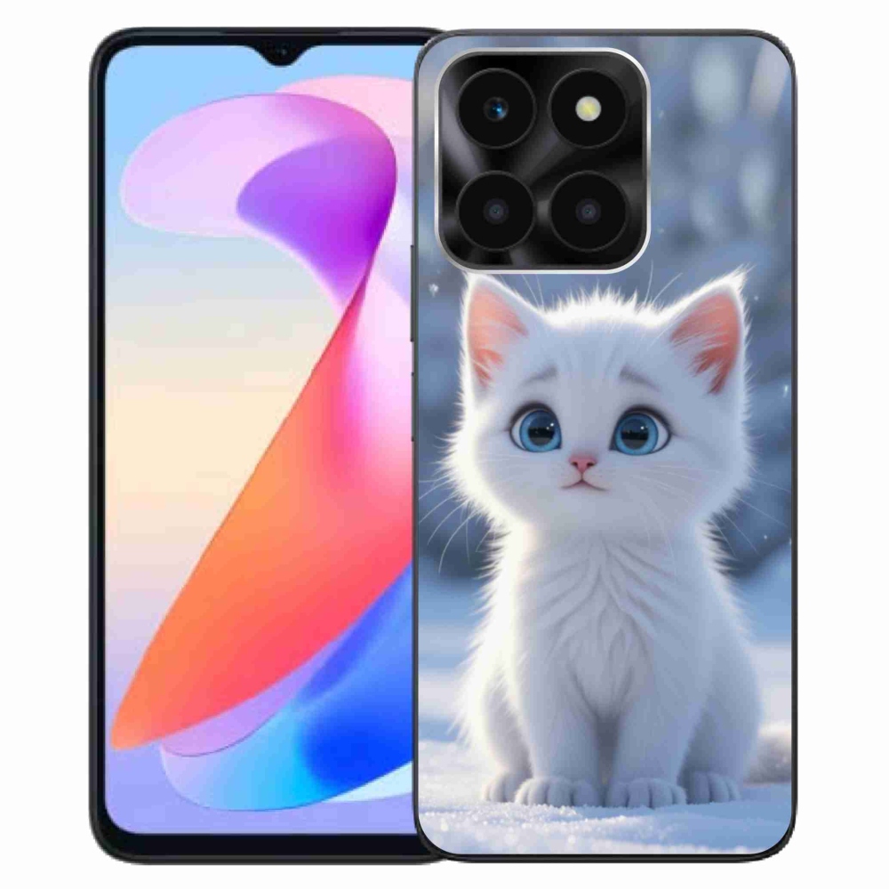 Gelový kryt mmCase na Honor X6a - bílé kotě 3