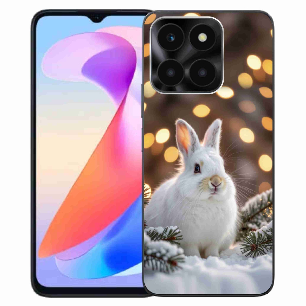 Gelový kryt mmCase na Honor X6a - bílý zajíc