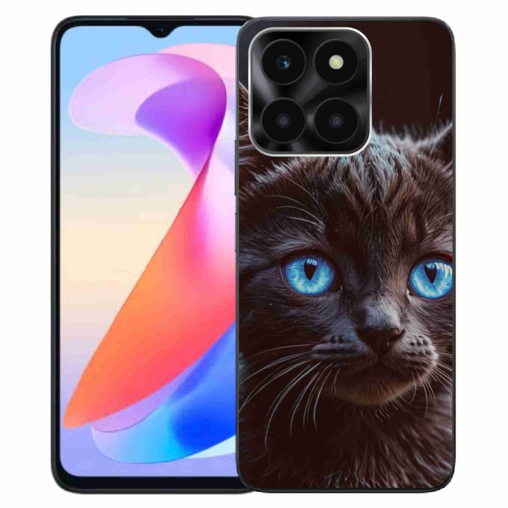 Gelový kryt mmCase na Honor X6a - černé kotě 2